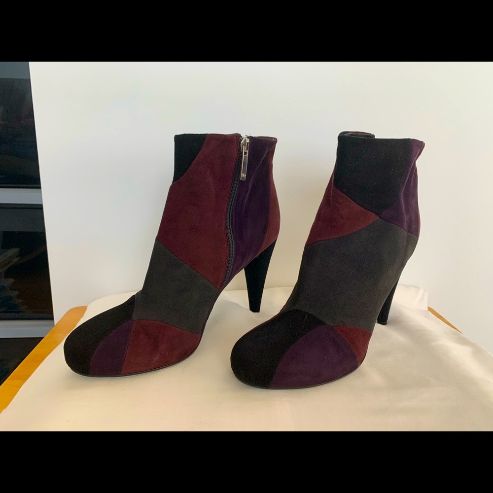 Multi color ankle booties
